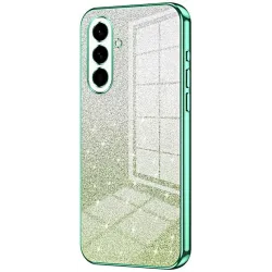 Phonesta Crystal Sparkle Silikon Back Cover Hülle für Samsung Galaxy A57 - Grün