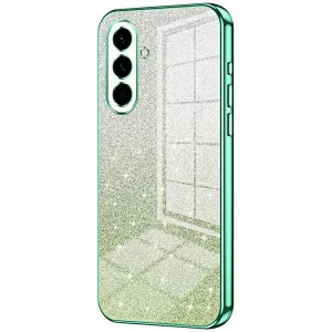 Phonesta Crystal Sparkle Silikon Back Cover Hülle für Samsung Galaxy A57 - Grün