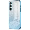 Phonesta Crystal Sparkle Silikon Back Cover Hülle für Samsung Galaxy S25 FE - Blau