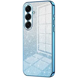 Phonesta Crystal Sparkle Silikon Back Cover Hülle für Samsung Galaxy S26 - Blau