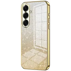 Phonesta Crystal Sparkle Silikon Back Cover Hülle für Samsung Galaxy S26 - Gold