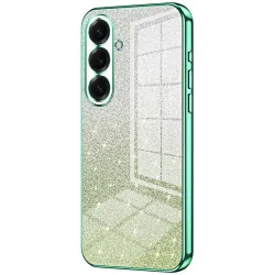 Phonesta Crystal Sparkle Silikon Back Cover Hülle für Samsung Galaxy S26 Plus - Grün