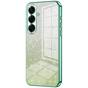 Phonesta Crystal Sparkle Silikon Back Cover Hülle für Samsung Galaxy S26 Plus - Grün