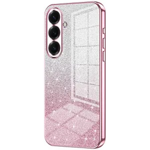Phonesta Crystal Sparkle Silikon Back Cover Hülle für Samsung Galaxy S26 Plus - Rosa