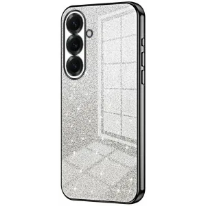 Phonesta Crystal Sparkle Silikon Back Cover Hülle für Samsung Galaxy S26 Plus - Schwarz