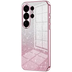 Phonesta Crystal Sparkle Silikon Back Cover Hülle für Samsung Galaxy S26 Ultra - Rosa