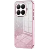 Phonesta Crystal Sparkle Silikon Back Cover Hülle für Xiaomi 15T Pro - Rosa