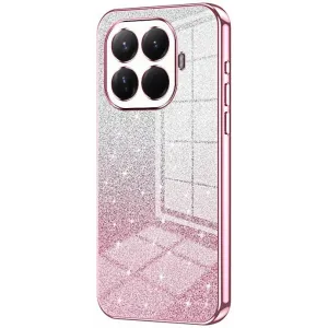 Phonesta Crystal Sparkle Silikon Back Cover Hülle für Xiaomi 15T Pro - Rosa