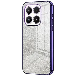 Phonesta Crystal Sparkle Silikon Back Cover Hülle für Xiaomi 17 - Lila