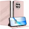 Phonesta Embossed Lines Book Wallet Klapphülle für OnePlus 13R - Rosa 2