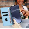 Phonesta Embossed Lines Book Wallet Klapphülle für Xiaomi 14T - Hellblau 5