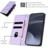 Phonesta Embossed Lines Book Wallet Klapphülle für Xiaomi 14T - Lila 3