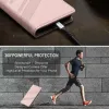 Phonesta Embossed Lines Book Wallet Klapphülle für Xiaomi 14T - Rosa 6