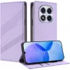 Phonesta Embossed Lines Book Wallet Klapphülle für Xiaomi Redmi Note 14 Pro 5G/14 Pro Plus / Xiaomi Poco X7 - Lila 1