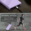 Phonesta Embossed Lines Book Wallet Klapphülle für Xiaomi Redmi Note 14 Pro 5G/14 Pro Plus / Xiaomi Poco X7 - Lila 6