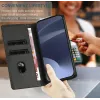 Phonesta Embossed Lines Book Wallet Klapphülle für Xiaomi Redmi Note 14 Pro 5G/14 Pro Plus / Xiaomi Poco X7 - Schwarz 5
