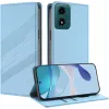 Phonesta Embossed Lines Book Wallet Klapphülle für Motorola Moto G04 / G04s / G24 / G24 Power / E14 - Hellblau 1