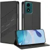 Phonesta Embossed Lines Book Wallet Klapphülle für Motorola Moto G04 / G04s / G24 / G24 Power / E14 - Schwarz 1