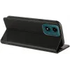 Phonesta Embossed Lines Book Wallet Klapphülle für Motorola Moto G04 / G04s / G24 / G24 Power / E14 - Schwarz 2