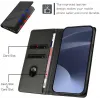 Phonesta Embossed Lines Book Wallet Klapphülle für Motorola Moto G04 / G04s / G24 / G24 Power / E14 - Schwarz 3