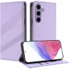 Phonesta Embossed Lines Book Wallet Klapphülle für Samsung Galaxy S24 FE - Lila 2