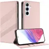 Phonesta Embossed Lines Book Wallet Klapphülle für Samsung Galaxy A56 - Rosa 2