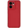 Phonesta Grooved Silikon Back Cover Hülle für Oppo Reno13 F 4G/5G / Reno13 FS 5G - Rot