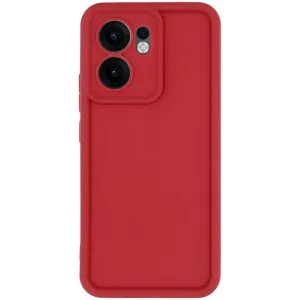 Phonesta Grooved Silikon Back Cover Hülle für Oppo Reno13 F 4G/5G / Reno13 FS 5G - Rot