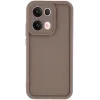 Phonesta Grooved Silikon Back Cover Hülle für Oppo Reno13 Pro - Braun