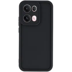 Phonesta Grooved Silikon Back Cover Hülle für Oppo Reno13 Pro - Schwarz