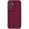Phonesta Grooved Silikon Back Cover Hülle für Samsung Galaxy S25 Plus - Rot