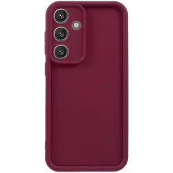 Phonesta Grooved Silikon Back Cover Hülle für Samsung Galaxy S25 Plus - Rot