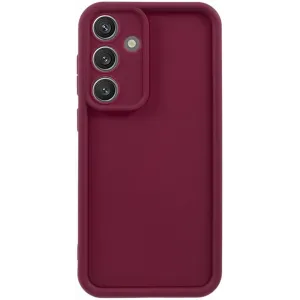 Phonesta Grooved Silikon Back Cover Hülle für Samsung Galaxy S25 Plus - Rot