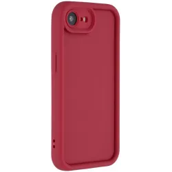 Phonesta Grooved Silikon Back Cover Hülle für Apple iPhone 17e/16e - Rot
