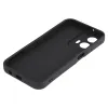 Phonesta Grooved Silikon Back Cover Hülle für Motorola Moto G35 - Schwarz 4