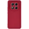 Phonesta Grooved Silikon Back Cover Hülle für Xiaomi Redmi Note 14 Pro 4G - Rot