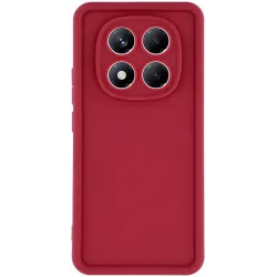 Phonesta Grooved Silikon Back Cover Hülle für Xiaomi Redmi Note 14 Pro 4G - Rot