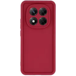 Phonesta Grooved Silikon Back Cover Hülle für Xiaomi Redmi Note 14 Pro 5G / Xiaomi Poco X7 - Rot