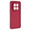 Phonesta Grooved Silikon Back Cover Hülle für Xiaomi Redmi Note 14 Pro Plus - Rot 3