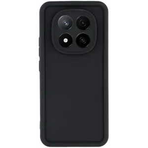Phonesta Grooved Silikon Back Cover Hülle für Xiaomi Redmi Note 14 Pro Plus - Schwarz