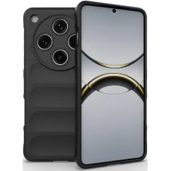 Phonesta GripShell Silikon Back Cover Hülle für Oppo Find X8 Pro - Schwarz