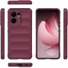 Phonesta GripShell Silikon Back Cover Hülle für Oppo Reno13 F 4G/5G / Reno13 FS 5G - Bordeaux 3