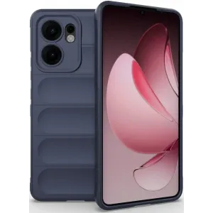 Phonesta GripShell Silikon Back Cover Hülle für Oppo Reno13 F 4G/5G / Reno13 FS 5G - Dunkelblau