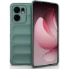 Phonesta GripShell Silikon Back Cover Hülle für Oppo Reno13 F 4G/5G / Reno13 FS 5G - Dunkelgrün