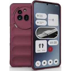 Phonesta GripShell Silikon Back Cover Hülle für Nothing Phone (3a) Pro - Bordeaux