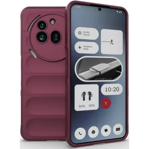 Phonesta GripShell Silikon Back Cover Hülle für Nothing Phone (3a) Pro - Bordeaux