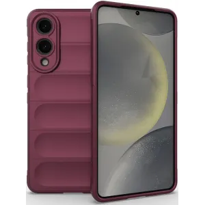 Phonesta GripShell Silikon Back Cover Hülle für Samsung Galaxy S25 Edge - Bordeaux