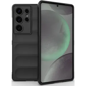 Phonesta GripShell Silikon Back Cover Hülle für Samsung Galaxy S25 Ultra - Schwarz