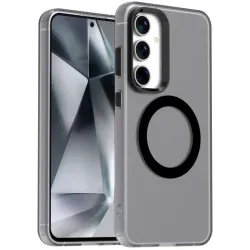 Phonesta HardFrost Back Cover Hülle mit MagSafe für Samsung Galaxy S25 Plus/S24 Plus - Mattschwarz