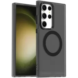 Phonesta HardFrost Back Cover Hülle mit MagSafe für Samsung Galaxy S24 Ultra - Mattschwarz